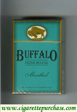 Buffalo Menthol cigarettes Filter De Luxe